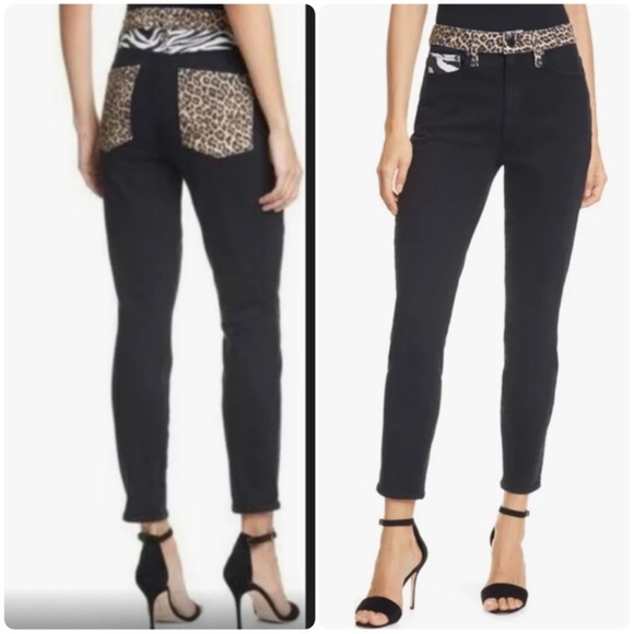 Alice + Olivia High Rise Skinny Queen of the Night Jeans - Picture 1 of 8